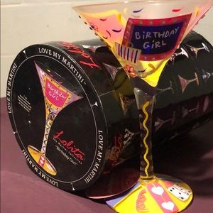 Lolita Painted Martini Glass